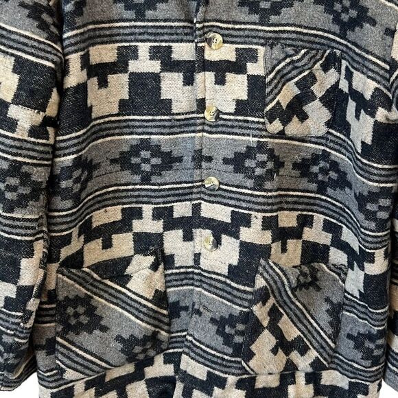 Vintage Aztec Patterned Wool Blazer - Picture 4 of 16